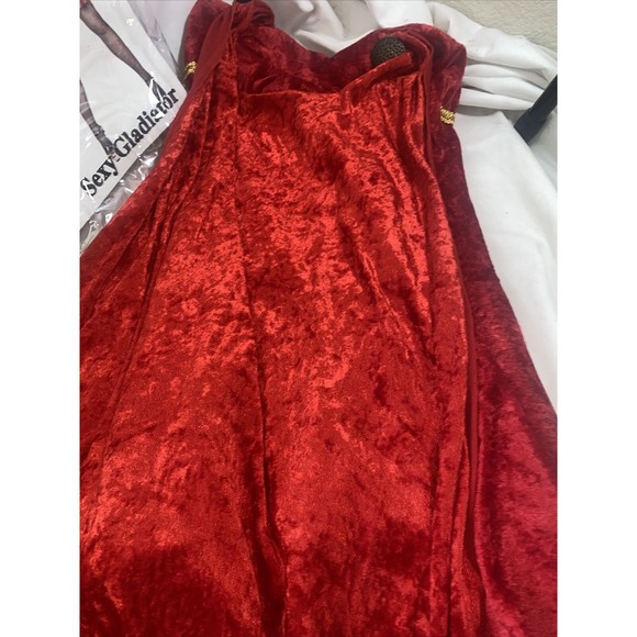 SEXY GLADIATOR SPARTAN WARRIOR ADULT HALLOWEEN COSTUME WOMEN SIZE MEDIUM Velvet - Picture 7 of 8